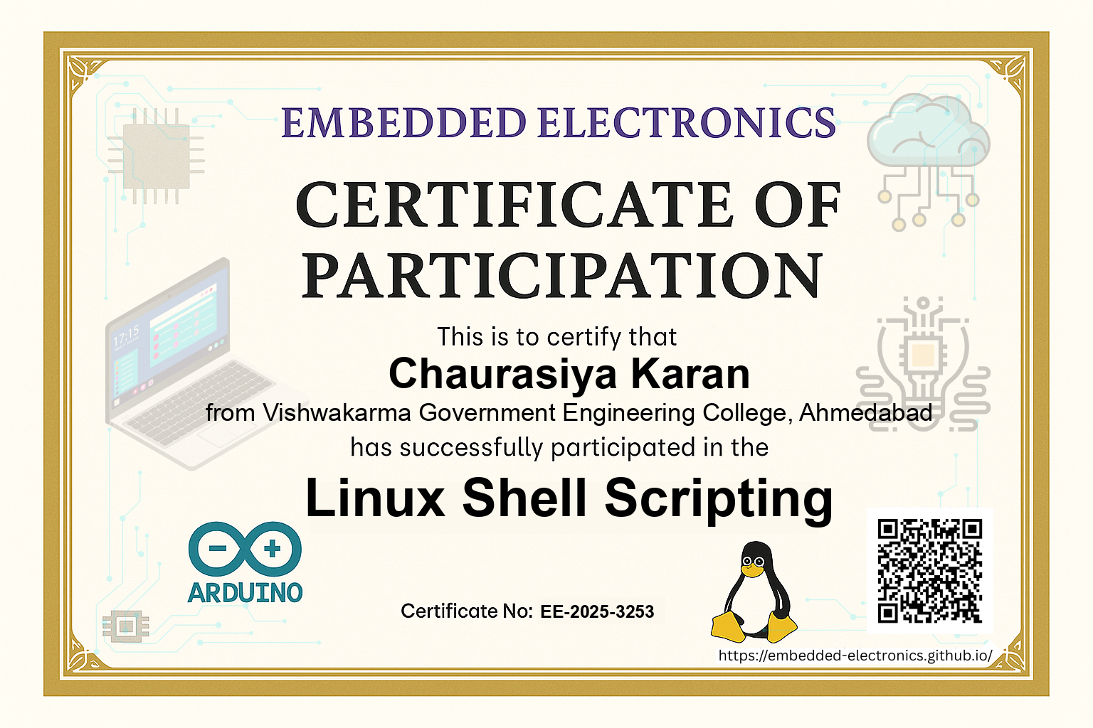 Certificate 3
