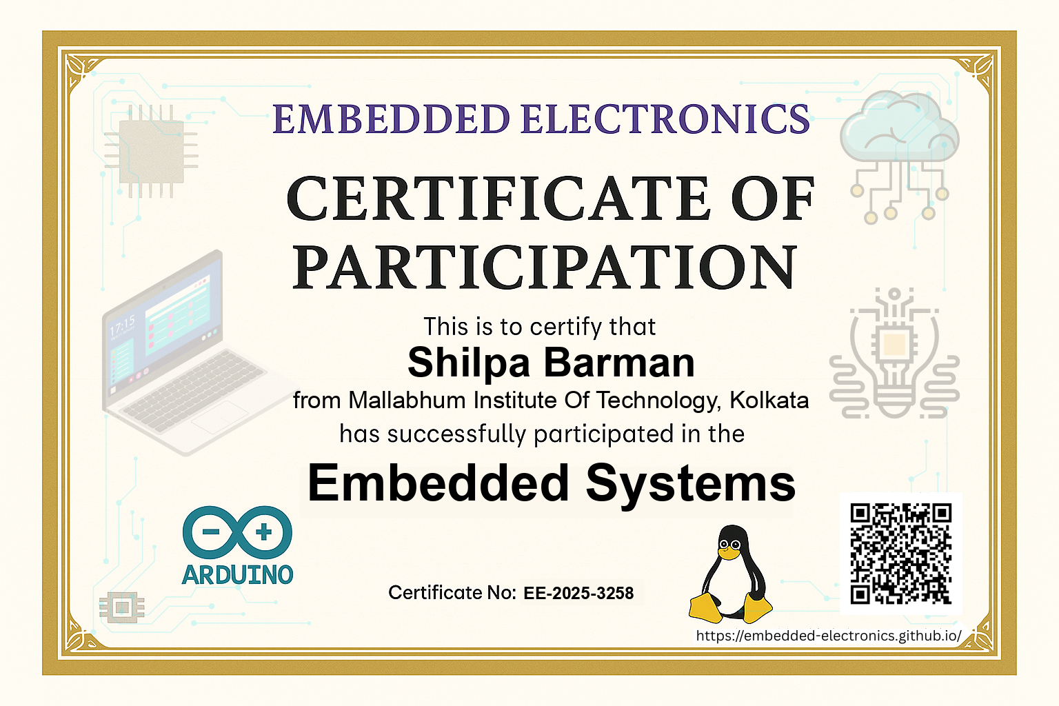 Certificate 1